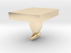 DIY Cuff Link - shape it as you like in 14k Gold Plated Brass