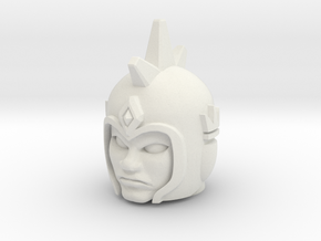 Thor / Aquarius / Gen. Agus Head - Multiscale in White Natural Versatile Plastic: Medium