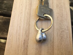 Balls KeyChain in Polished Bronzed-Silver Steel