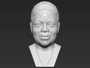 Oprah Winfrey bust in White Natural Versatile Plastic