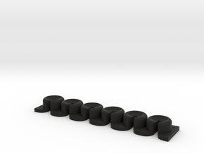 Pinless Device - Bridge underpin brace in Black Natural Versatile Plastic