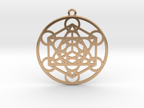 Metatron´s Cube in Polished Bronze