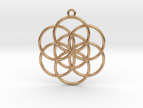 Seed of Life in Polished Bronze