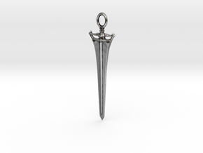 Dragonslayer Swordspear pendant in Antique Silver