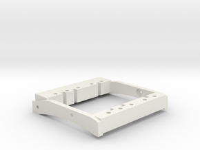 TGH C1-V1 Dual Servo Mount For 76mm bumper mounts in White Natural Versatile Plastic