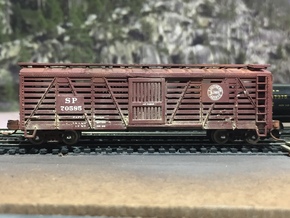 N Scale Southern Pacific (SP) Style Stock Car Door in Tan Fine Detail Plastic