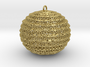 foram sphere in Natural Brass