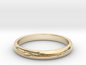 Ring of the Endless Hunt in 14k Gold Plated Brass: 6 / 51.5