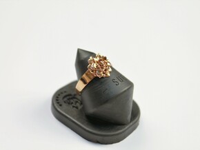 Succulent Ring in 14k Rose Gold Plated Brass