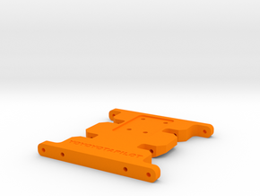 SCX10-1 Skid plate high clearance in Orange Processed Versatile Plastic