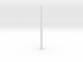 1:22,5 1556 Bovenleidingmast getrapt NL (zelfbouw) in White Natural Versatile Plastic