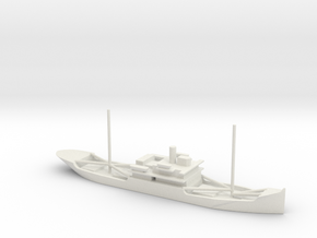 1/700 Scale 3588 ton cargo steamer Quinault in White Natural Versatile Plastic