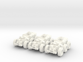 6mm Outrunner - Battle Transport in White Processed Versatile Plastic
