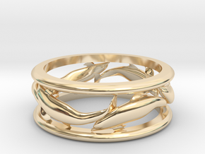 DolphinPathRing in 14K Yellow Gold