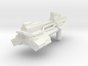 Burst Rifle in White Natural Versatile Plastic: Small