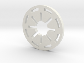 Galactic Republic Symbol Blade Plug Insert in White Natural Versatile Plastic