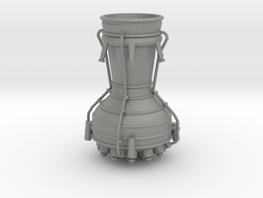 V-2 Combustion Chamber 1:35 in Gray PA12: 1:35