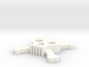 [1DAY_1CAD] SKULL & BONES in White Processed Versatile Plastic