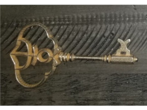 Fairy Key in Polished Bronzed-Silver Steel