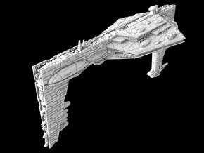 (Armada) njbulters Starhawk Battleship in White Natural Versatile Plastic