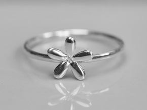 The Daisy in Fine Detail Polished Silver: 12 / 66.5