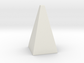 Cosplay Spike - Pyramid (hollow) in White Natural Versatile Plastic: Extra Small