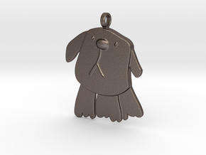 Doggy Keyfob in Polished Bronzed-Silver Steel