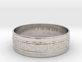 Wedding Gold Ring KTWR01 in Rhodium Plated Brass: 9 / 59