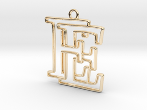 Creator Pendant in 14k Gold Plated Brass