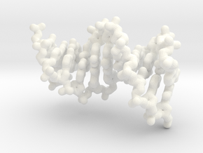 DNA Helix - polynucleotide molecule in White Processed Versatile Plastic