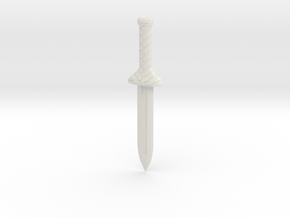 Norse Dagger in White Natural Versatile Plastic