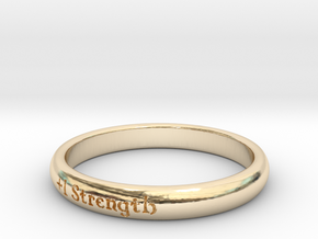 Ring of Strength in 14k Gold Plated Brass: 5 / 49