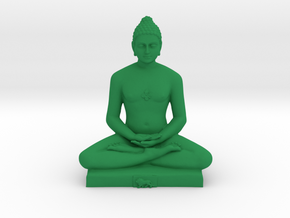 Bhagwan Mahaveer in Green Processed Versatile Plastic: Medium