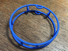 Gym_Wheel_Miniature in Blue Processed Versatile Plastic: Medium