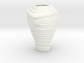 Vase D in White Processed Versatile Plastic
