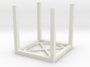 1/64 scale, Overhead Bin Stand. part 3 of 3. in White Natural Versatile Plastic