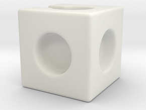 Wire Organizer Modular Cube 1.0 in White Natural Versatile Plastic