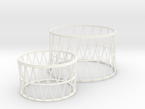 1:100 scale lattice work for Soviet N1  in White Processed Versatile Plastic
