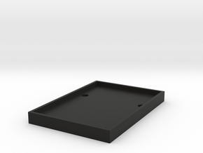 CRC1003 Axial SCX10 II Lipo volt meter mount in Black Natural Versatile Plastic