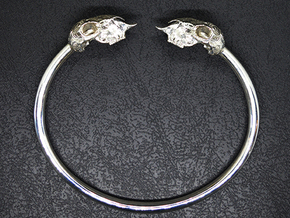 Sheep Skull Band in Polished Silver