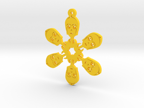 Nerdy Snowflakes - C-3PO - 3in in Yellow Processed Versatile Plastic