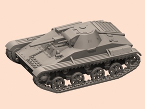 28mm T-60 tank, Plant №37 in White Processed Versatile Plastic