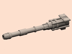 Eruption cannon for superheavy tank in White Processed Versatile Plastic