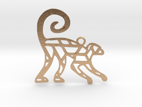 Year Of The Monkey Charm in Natural Bronze
