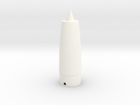 Classic estes-style nose cone BNC-50BC replacement in White Processed Versatile Plastic