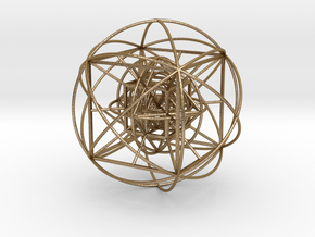 Unity Sphere (large) in Polished Gold Steel