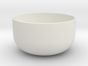 bowl in White Natural Versatile Plastic