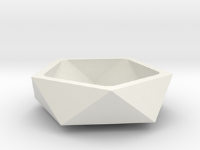 Small bowl in White Natural Versatile Plastic: Medium
