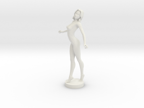Sexy Nude Lady in White Natural Versatile Plastic