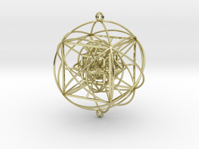 Unity Sphere (axis) in 18k Gold Plated Brass